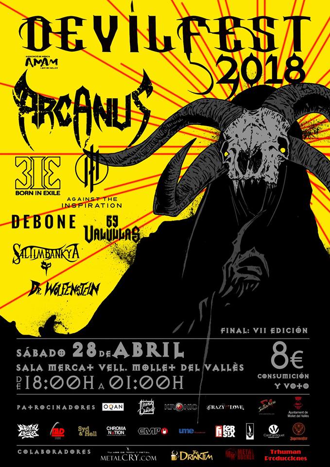 HMetalBrigade's tweet photo. Fin de la oferta musical para mañana con @ArcanusOfficial @AtiBandBCN @Borninexile @saltimbankya @deboneband #69Valvulas y #DrWolfenstein en Mollet del Vallés @persefoneband @Quaoarband @CheetosMagazine #Gobernador #STORMWRATH @Embloodyment y #EndBleeding en Madrid https://t.co/eWYgKmgVwZ