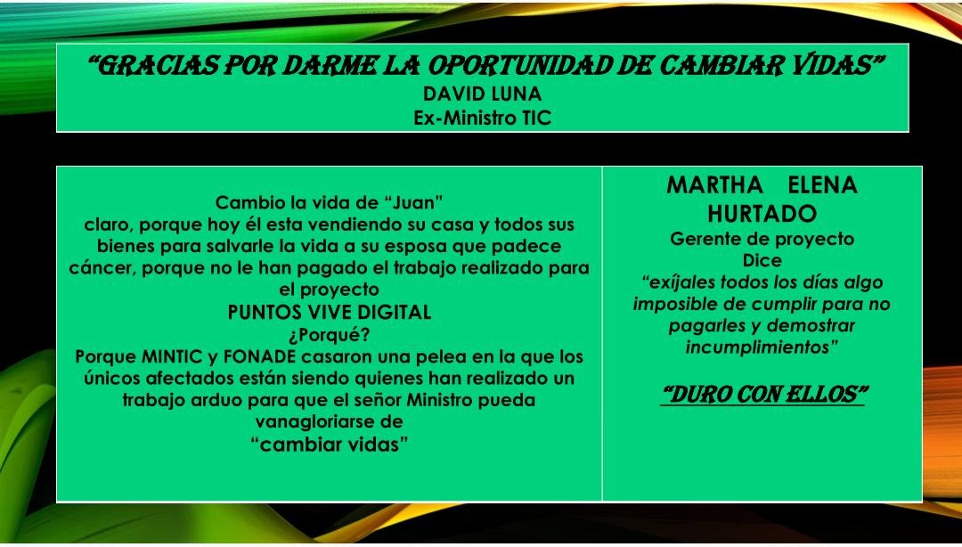InterventoriaUD's tweet photo. #agonizaproyectovivedigital #vivedigitalencuidadosintensivos @elespectador @elcolombiano @Citytv @CNN @PGN_COL @CGR_Colombia @lafm @infopresidencia @Ministerio_TIC @MinTIC_responde @FONADE, situación real del proyecto Vive Digital https://t.co/K4VaVBH8ym