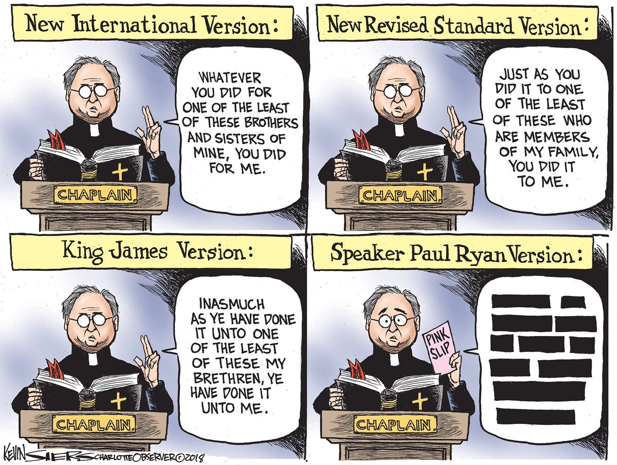 Image result for cartoons about father conroy and speaker paul ryan