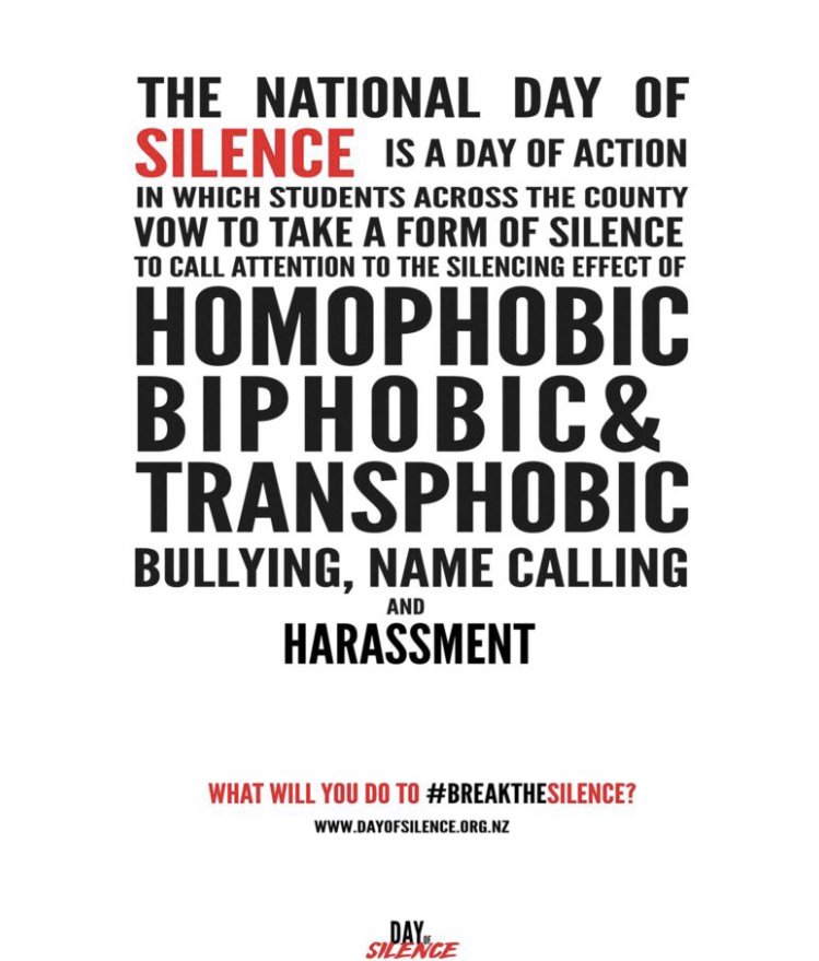 Noeliloz's tweet photo. April 27th #NationalDayofSilence #eng178 https://t.co/TBPuQm1gr4