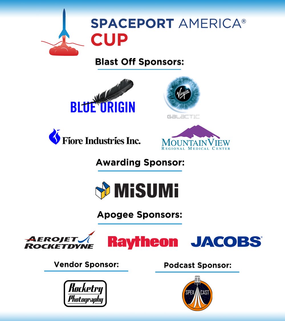 Spaceport_Cup's tweet image. Thank you to our 2018 @Spaceport_Cup sponsors! #SACup18
