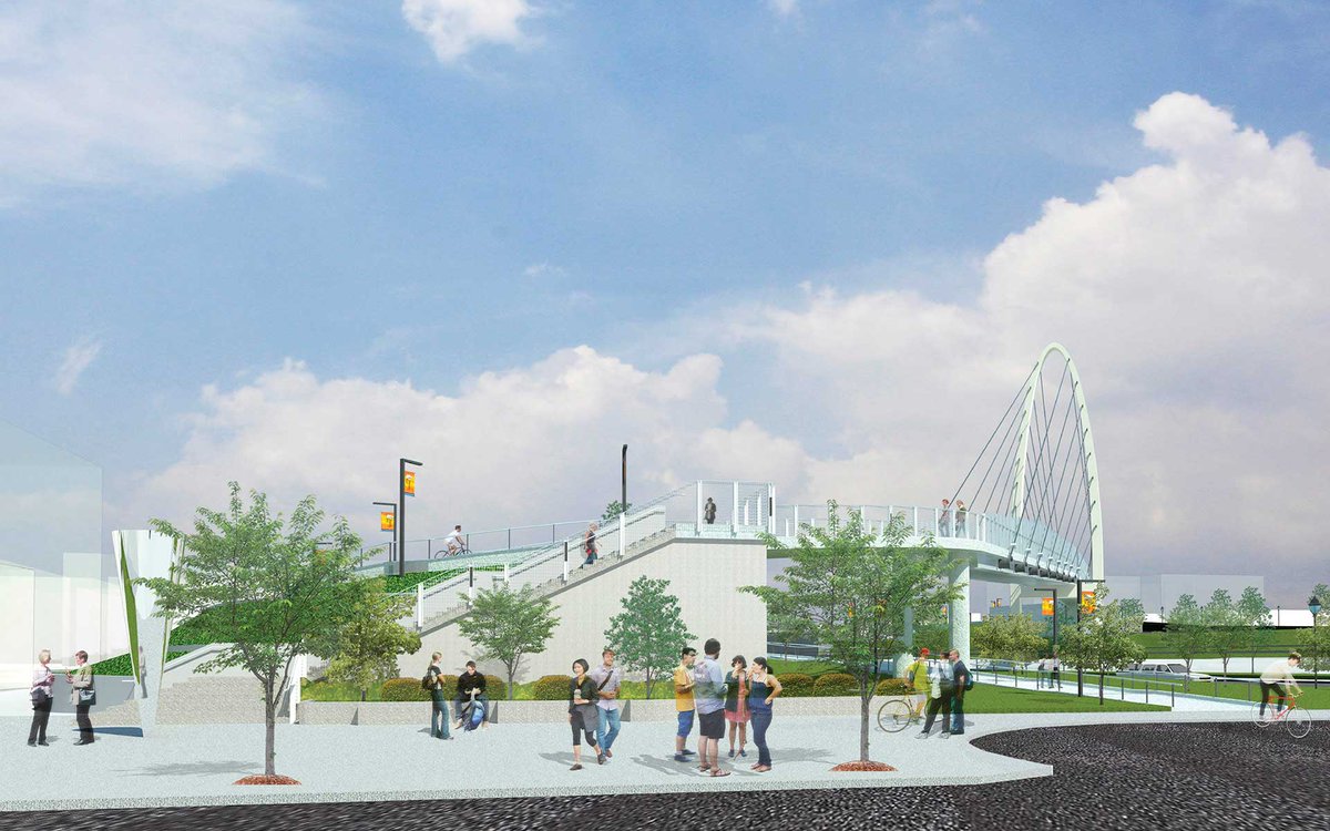SpokaneCity's tweet photo. The #NameTheBridge campaign led to 425 submissions with 281 of them being unique bridge name suggestions! On Monday, April 23 the @Spokane_Council approved Plan Commission’s suggestion to name the bridge the University District Gateway Bridge. https://t.co/OdFg5ZYgp5 https://t.co/TnG37zdfXu