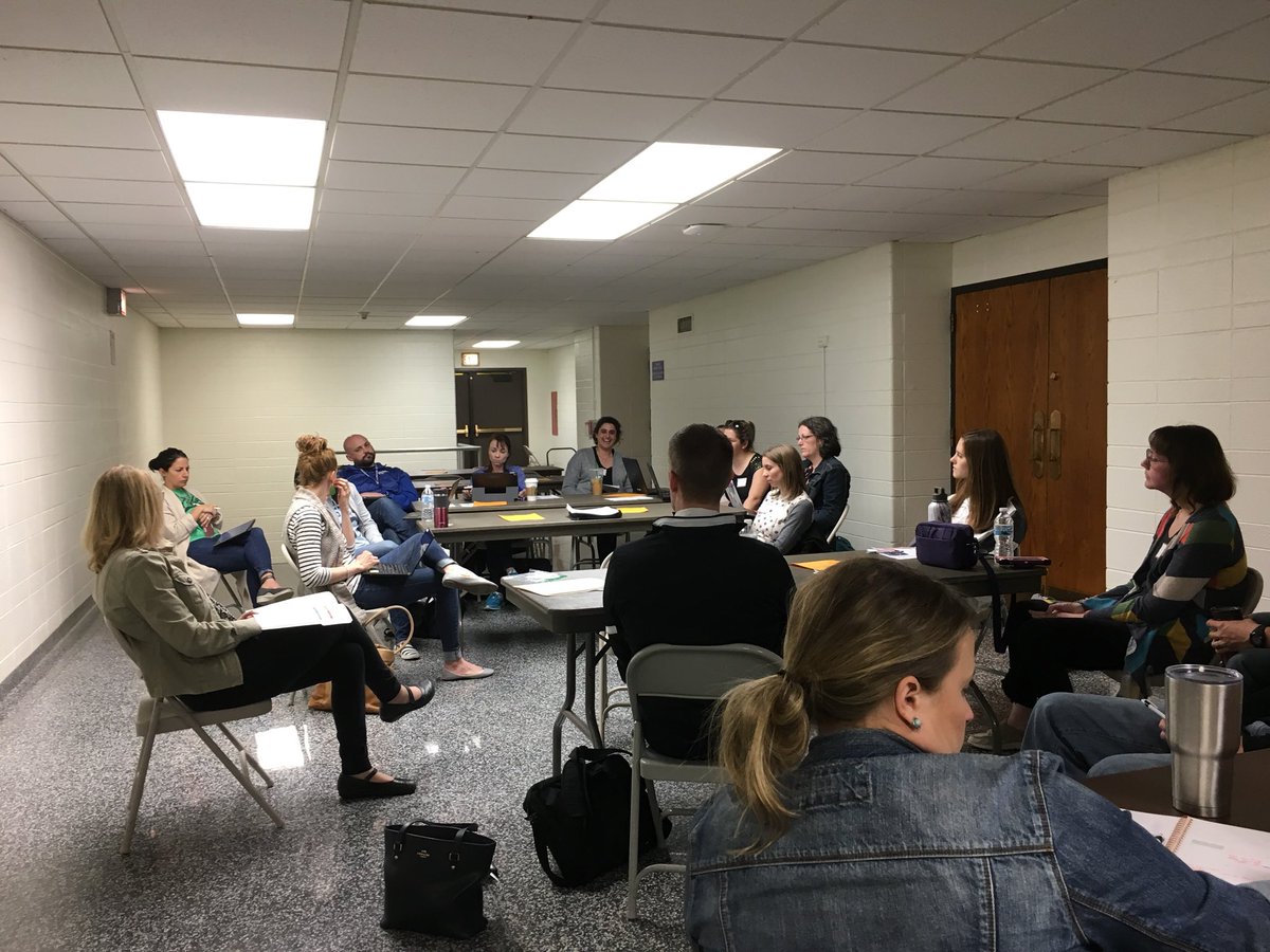 MrMelieTeach's tweet photo. Coaches in action today at the @IllinoisCIC Roundtable at Downers Grove North! Relaxed & honest convos about how to strengthen our coaching practice & programs. Thanks everyone who came out! Fun way to end a Friday. #icicrt #icicroundtable #wearedgn #99learns #edcoach https://t.co/Exyn4tSnoW