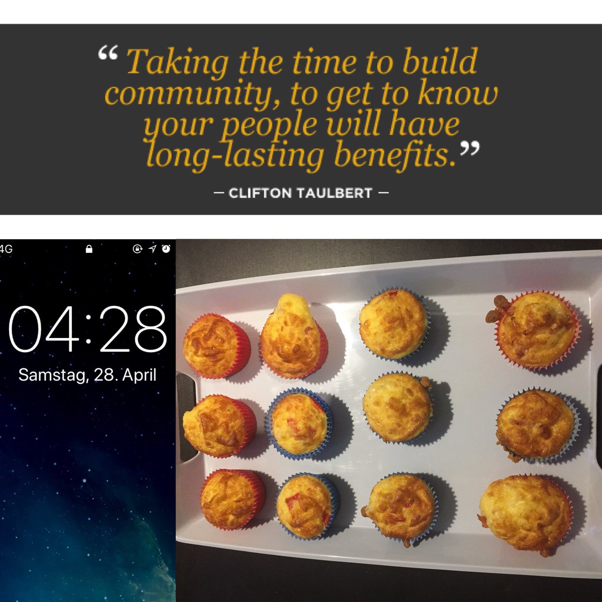 Getting ready for start of term 2 at Geckos and a Meet & Greet for the families with delicious LCHF muffins. Thanks to @ditchthecarbs for the recipe. #0445club #getafterit #disciplineequalsfreedom #geckosgermanthatsticks #lifeofaprincipal