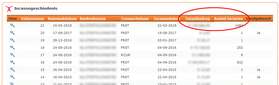 DigiMembers's tweet image. #DigiMembers 4.8 uitbreiding incasso geschiedenis met totaal bedrag en aantal incasso's