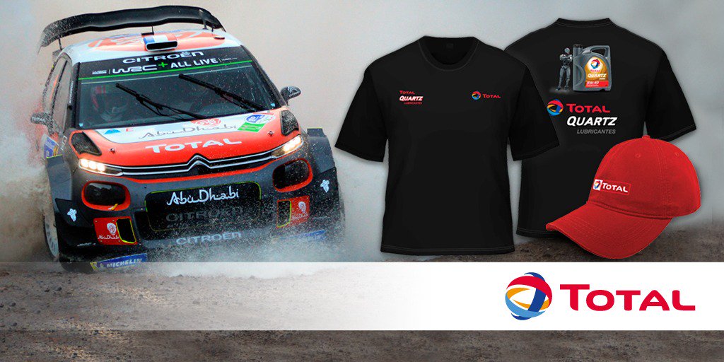 CarsDriveCba's tweet image. ¡Viví el #RallyArgentina con @TotalArgentina y @CarsDriveCba! Seguí a ambas cuentas, RT este tweet y participá por un #KitTOTAL compuesto por una remera y una gorra. #TotalLubricantes #WRC