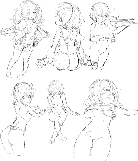 PixivSketchでだらだらと描いたもの 