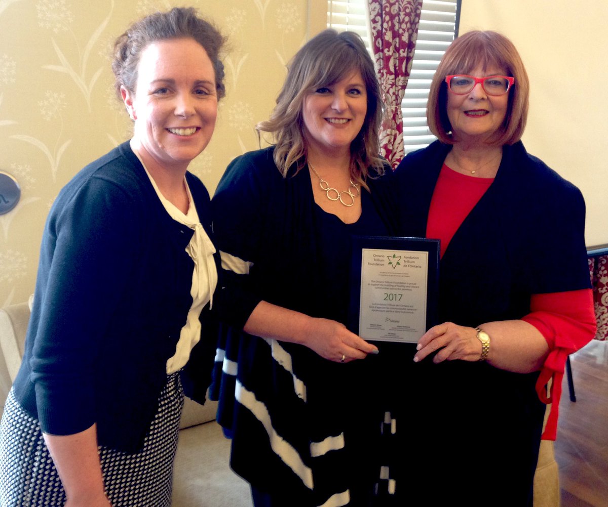 Proud to be back <a href="/GildasClubSM/">Gilda's Club Simcoe Muskoka</a> in #Barrie to present their <a href="/ONTrillium/">Ontario Trillium Foundation</a> grant of $34k to support cancer patients, survivors, and families