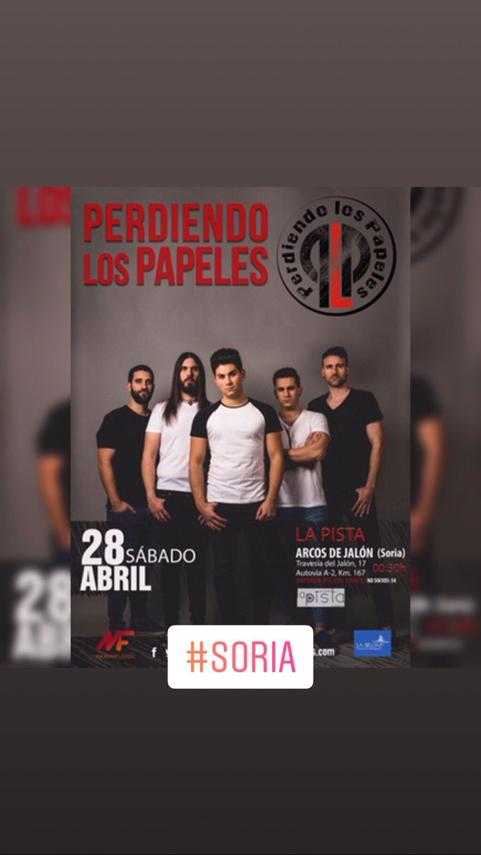 Gracias!! <a href="/salacadillac/">Cadillac Solitario</a> #madrid Mañana sábado en Arcos de Jalón #soria Suma y sigue... #perdiendolospapeles #losplp #plp #livemusic #poprock