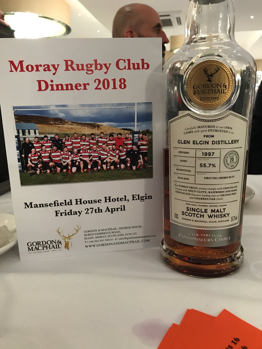 <a href="/gordon_macphail/">Gordon & MacPhail</a> whisky <a href="/MorayRugbyClub/">Moray Rugby Club</a> dinner.