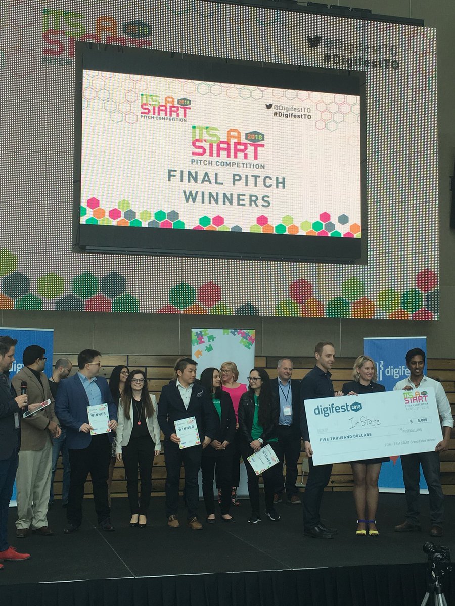 ignaciomongrell's tweet image. Congratulations @IcubeUTM  team @InStage_tweet for winning 1st Prize at @digifestTO It’s a Start and #hackability finalists @CooCatInnovat1 (Sonacles) for winning second prize!