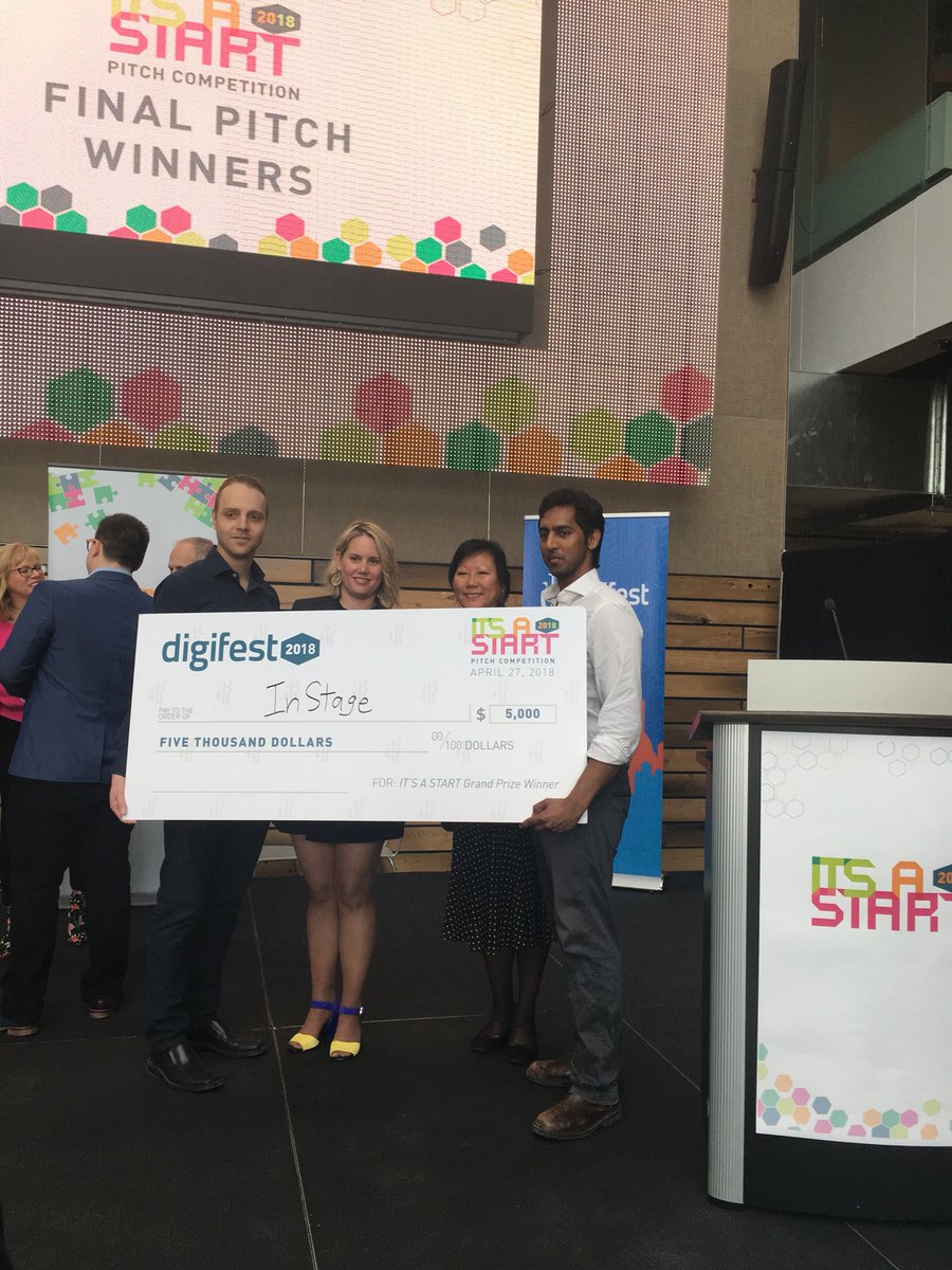 ignaciomongrell's tweet image. Congratulations @IcubeUTM  team @InStage_tweet for winning 1st Prize at @digifestTO It’s a Start and #hackability finalists @CooCatInnovat1 (Sonacles) for winning second prize!