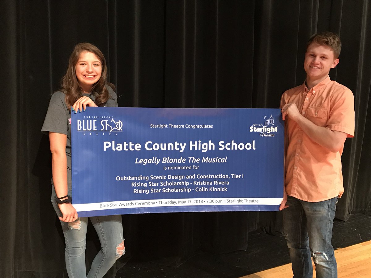 miss_Kim_ela's tweet photo. Congrats to @pchs_theatre- 3 Blue Star noms!
Tinna Rivera, Tanner Clarkson, Jake Miller, Sage Smart for Outstanding Scenic Design  &amp; Construction Tier 1
Tinna Rivera -Rising Star 
Colin Kinnick -Rising Star #BlueStar is May 17 at #Starlight @PCHSHalls https://t.co/9WjqaqOY2P