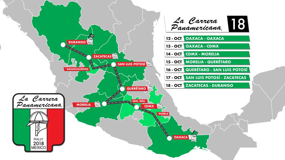 CNRMRally's tweet photo. La #CarreraPanamericana vuelve a Oaxaca: Anunciaron ruta oficial 2018. https://t.co/C0ZzB9Sk79 https://t.co/HyPz7ewaya