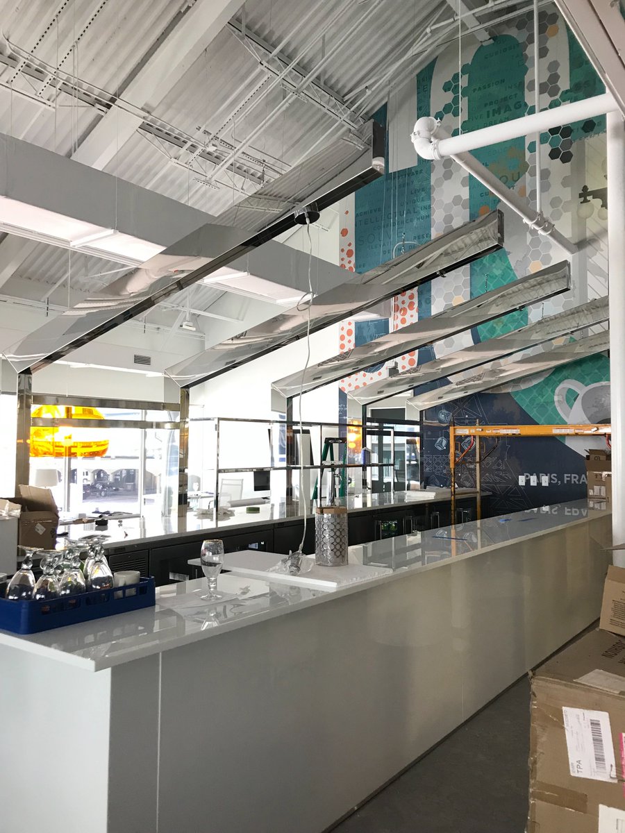 Check out these awesome mirror-finish light beams we just installed at <a href="/studio_fs/">ssa design + consult</a> in Tampa, Florida!

#stainlesssteel #tampafl #lighting #interiordesignideas #architecture #emjacindustries