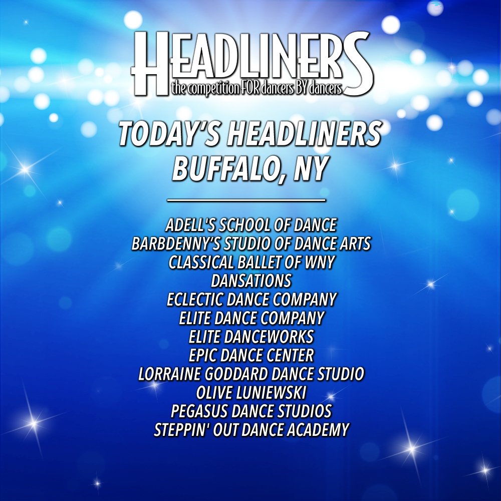 HeadlinersDance's tweet photo. Are you ready, dancers?! We can't wait to see everyone on stage this weekend!
#HeadlinersDance #Headliners2018 #HeadlinersBuffalo #HeadlinersSacramento #Dance #Competition #TodaysHeadliners #GetReady #TakeTheStage https://t.co/WnlTr25Vwy