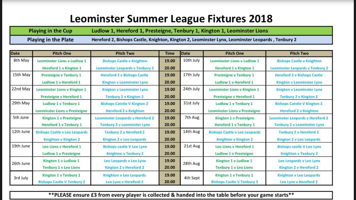 leoladieshc's tweet photo. Summer league fixtures are out Ladies. Starting 8th May @haloleisure Bridge street @herefordhockey #sunsout https://t.co/fRbiAUdrVP