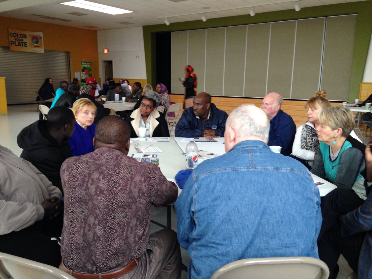 SunnyfieldGrace's tweet photo. At a gubernatorial meet and greet at East End School. Interesting round table format. Gave me some initial impression of candidates. https://t.co/gSnsXNTDDM