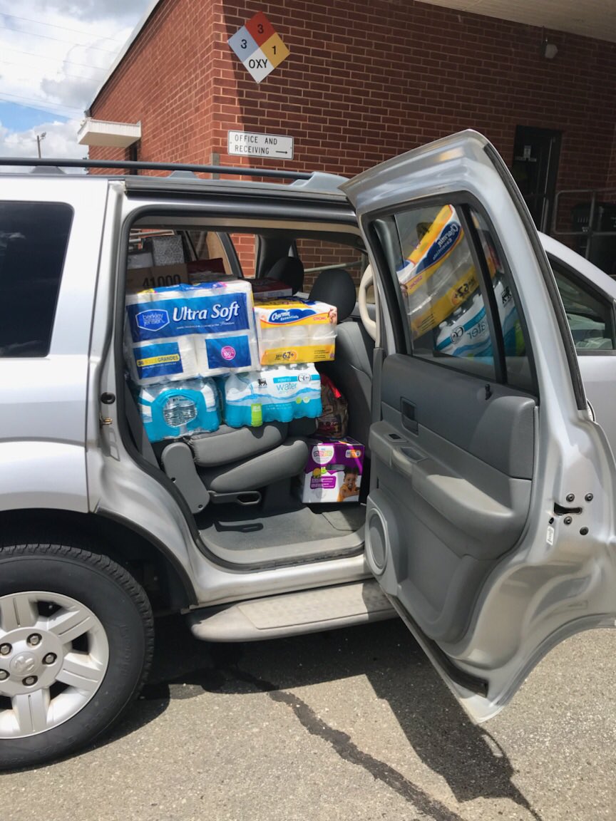 BurlingtonNC's tweet photo. Today, our City staff filled an SUV headed to @greensborocity with supplies need for tornado relief! Thanks @WFMY #2Care for organizing the supply drive and to our staff for their generous contributions! #publicservants https://t.co/d4mpQugoWQ
