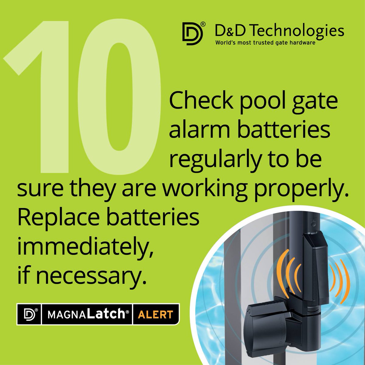 DDTechAU_NZ's tweet photo. Pool Safety Tip #10 #PoolSafety #ShutTheGate #WaterSafety #CheckThePoolGate https://t.co/s05Pn2pmkS