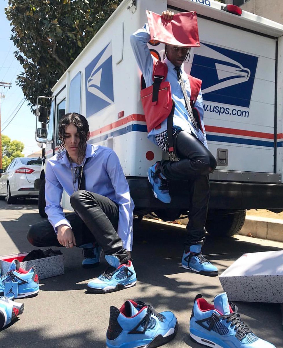 cactus jack 4s on feet