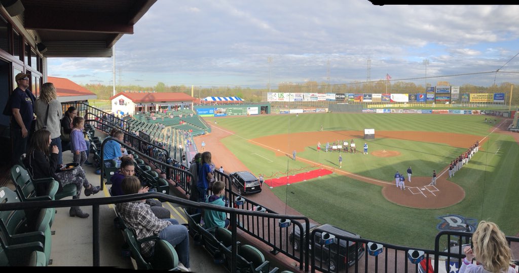 CCSOMD's tweet image. Cpl. Smith and PFC McPherson providing security at the opening night of baseball at @BlueCrabs! Beautiful evening and great company⭐️⚾️ #playball #servingandprotecting #PolTwt