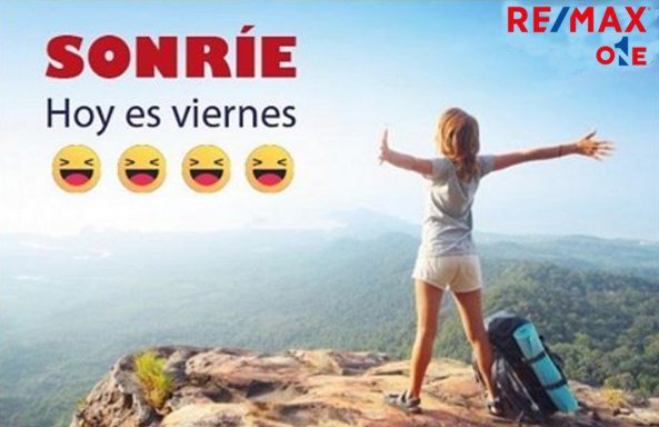 ¡Feliz Viernes!

#TodosSomosRemax #TodosSomosRemaxONE
