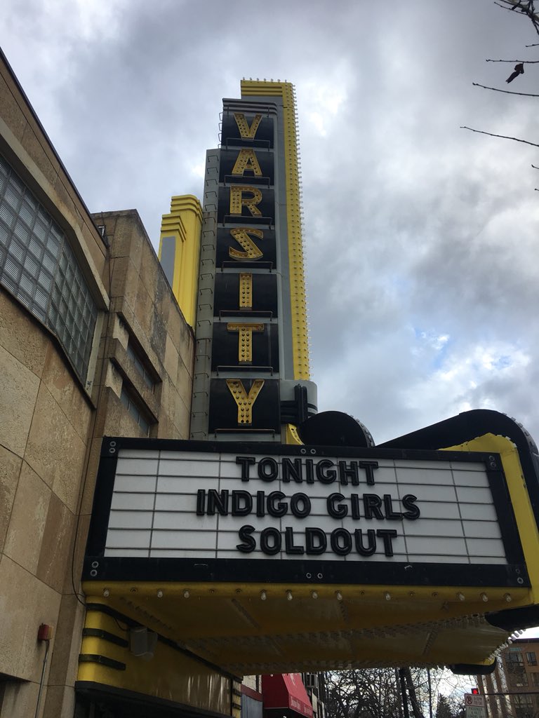 RyanVernosh's tweet photo. After a long week, nothing better than some live music with our favorite duo @Indigo_Girls @VarsityTheater #DateNight #GetOutTheMap #Galileo https://t.co/R95ytY5KSB
