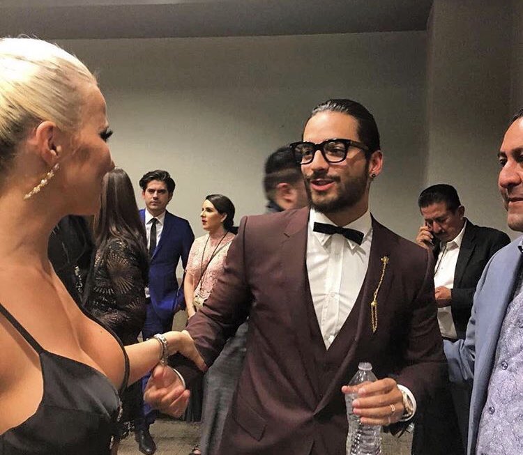 Con <a href="/maluma/">MALUMA</a>  en la red carpet #LatinBillboards2018 #RedCarpet #billboards #vegas