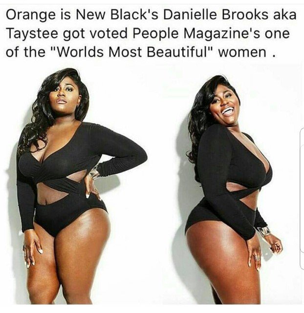 BW_Thrive's tweet photo. Yaassss #DanielleBrooks aka #Taystee
#PeopleMagazine #WorldsMostBeautiful https://t.co/wUbZIjZjlV