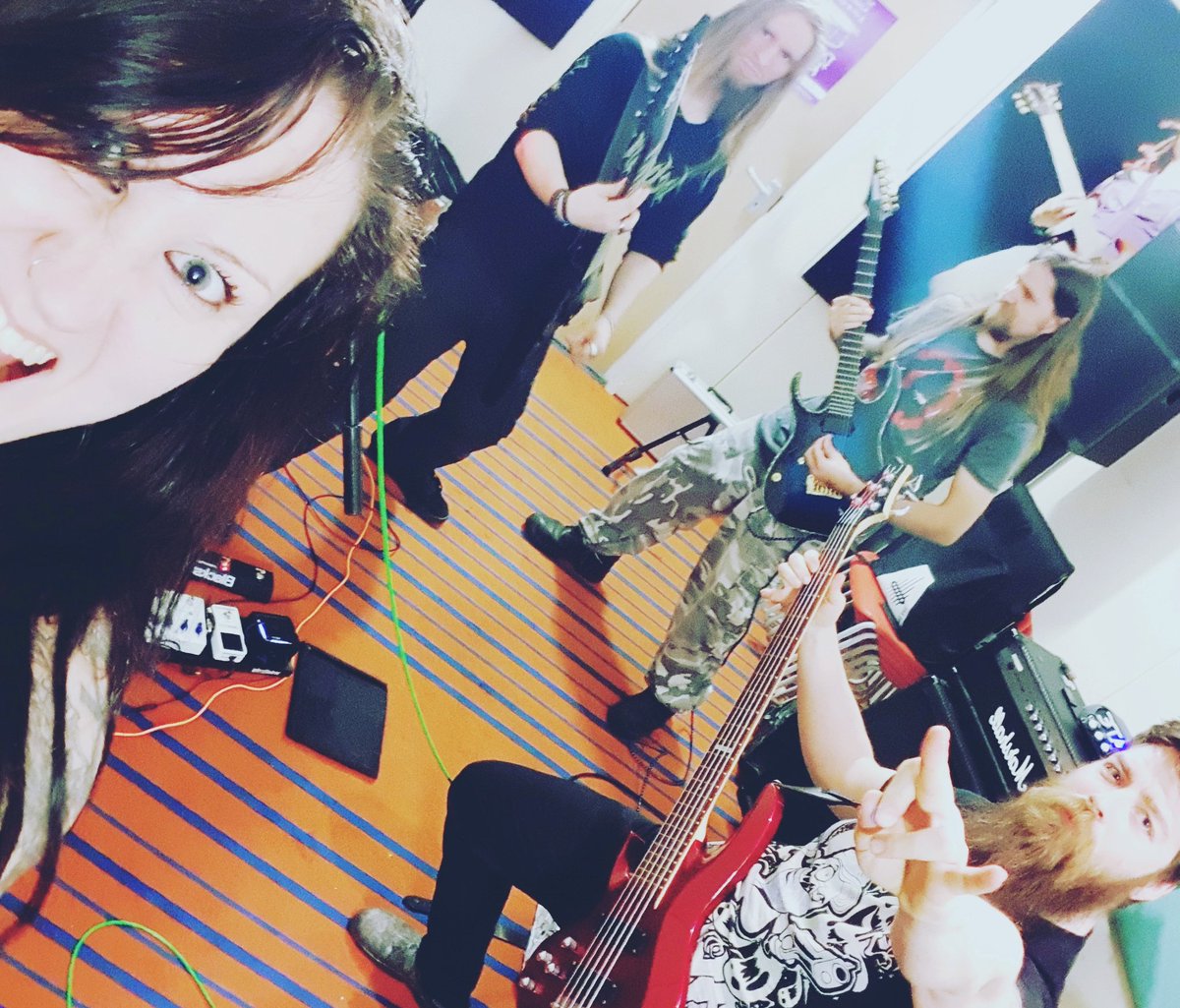 WintersEdgeBand's tweet photo. Getting our asses in gear for M2TM next weekend! Can't wait! #metal #powermetal #deathmetal #boa2018 #bloodstock #metaltothemasses #m2tm2018 #heavymetal #girlswhoscream #symphonicmetal #band #bandlife #gig #bangyourhead #wintersedge #vocals #vocalist #guitars #drums #bass https://t.co/mPaMvIEmMV
