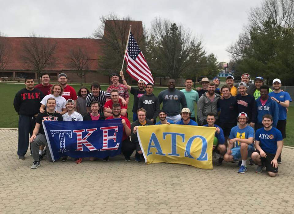 ATO vs TKE kickball was a huge success! Even though the Taus lost the game, over 25 faculty and staff pledged to donate to the Alzheimer's Association. The Theta Iota Chapter was more than happy to support such a great cause. #MakeItMillikin #Millikin #ATO