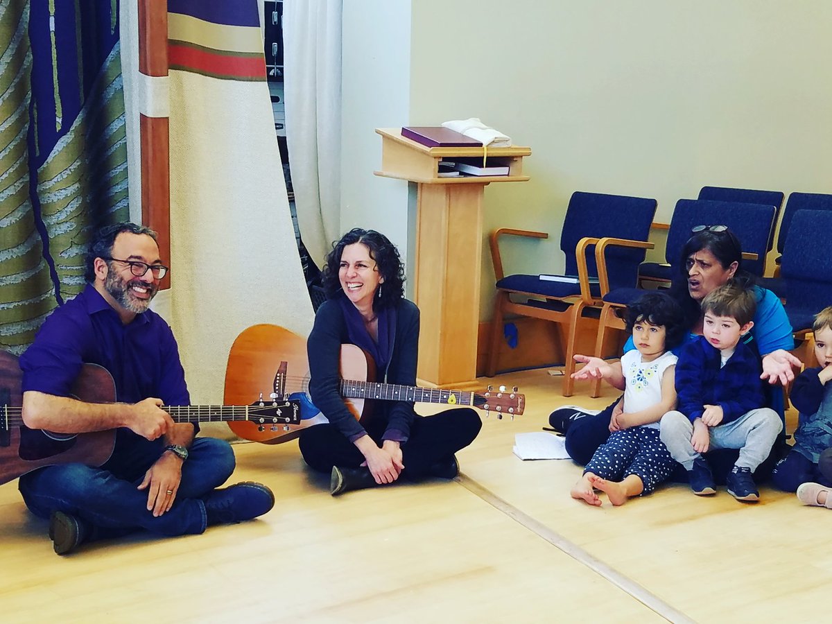 rabbicreditor's tweet photo. How many rabbis does it take to lead Preschool Shabbat? @rabbichai #rabbiswithguitars #shabbatshalom #joyfullyJewish https://t.co/jG9pRj4zKz