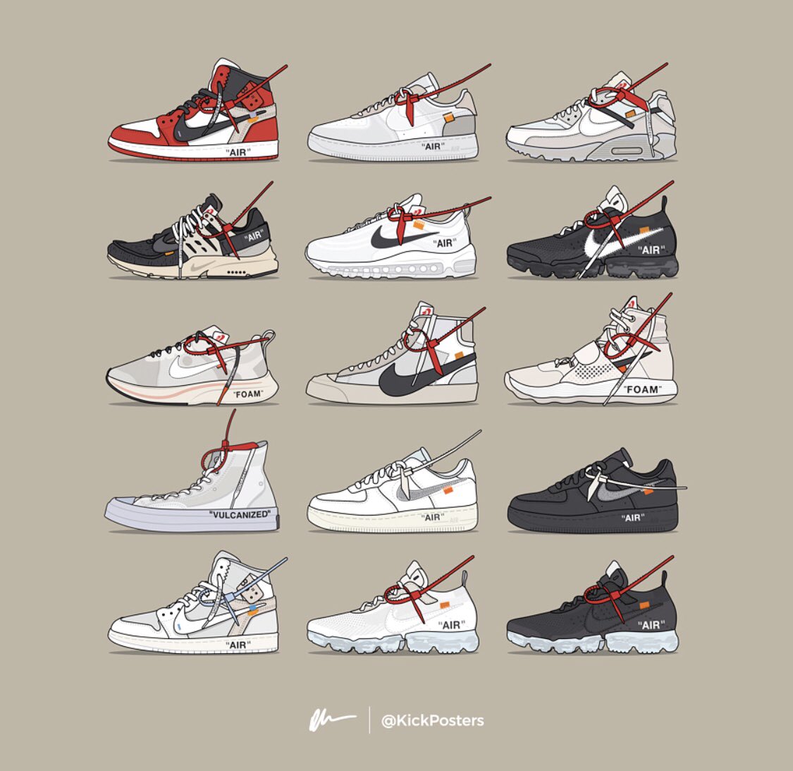 nike x off white poster