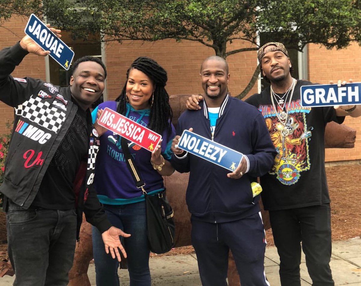 JCSU_SLE's tweet photo. Thank you @Power98FM @HeyMsJessica @Noleezy For stopping through with Jaquae & Grafh! #BullFest2018 @JCSUniversity #JCSU https://t.co/6ORKvzMdC6