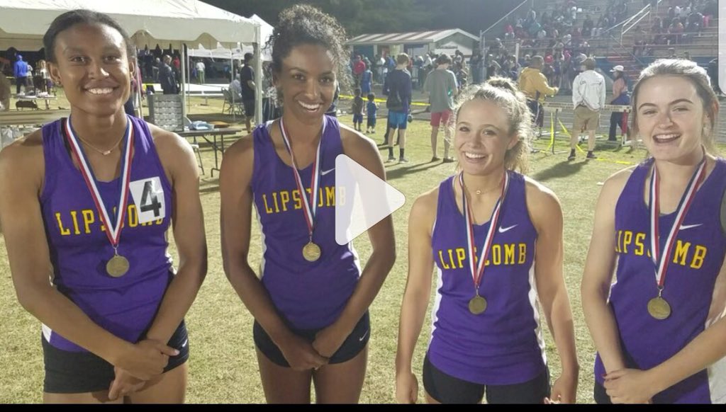 LAmustangTrack's tweet photo. Great night at the track! These ladies all ran well with the 4x100m and Mikele Vickers taken home the honor of City Champions. Mikele was also named Best Female Athlete!!! #Proud #runninfast https://t.co/EqzeghPbqj