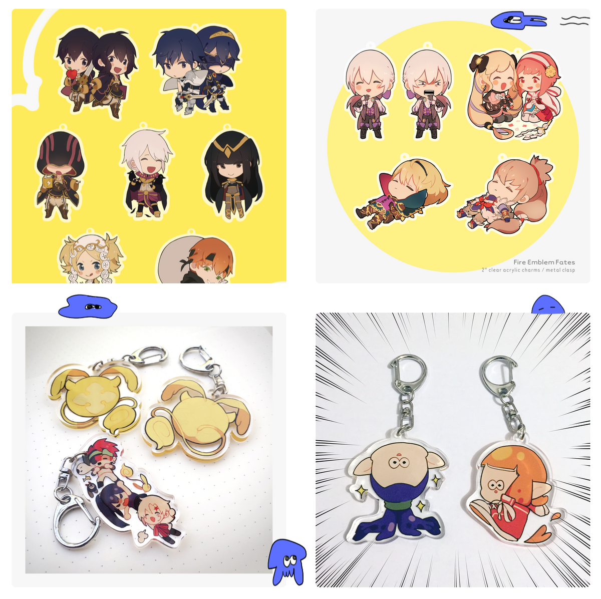Tooterson's tweet photo. HELOO my online store is finally open after 80 years!!

not much in here right now as i'd like to clear out some charms!
( i dont have plans on reprinting these, pls take them from me )

✨https://t.co/JbUAAihzZI✨
thank you for the support!! 🐙💕💕 https://t.co/ZEh45oUcPj