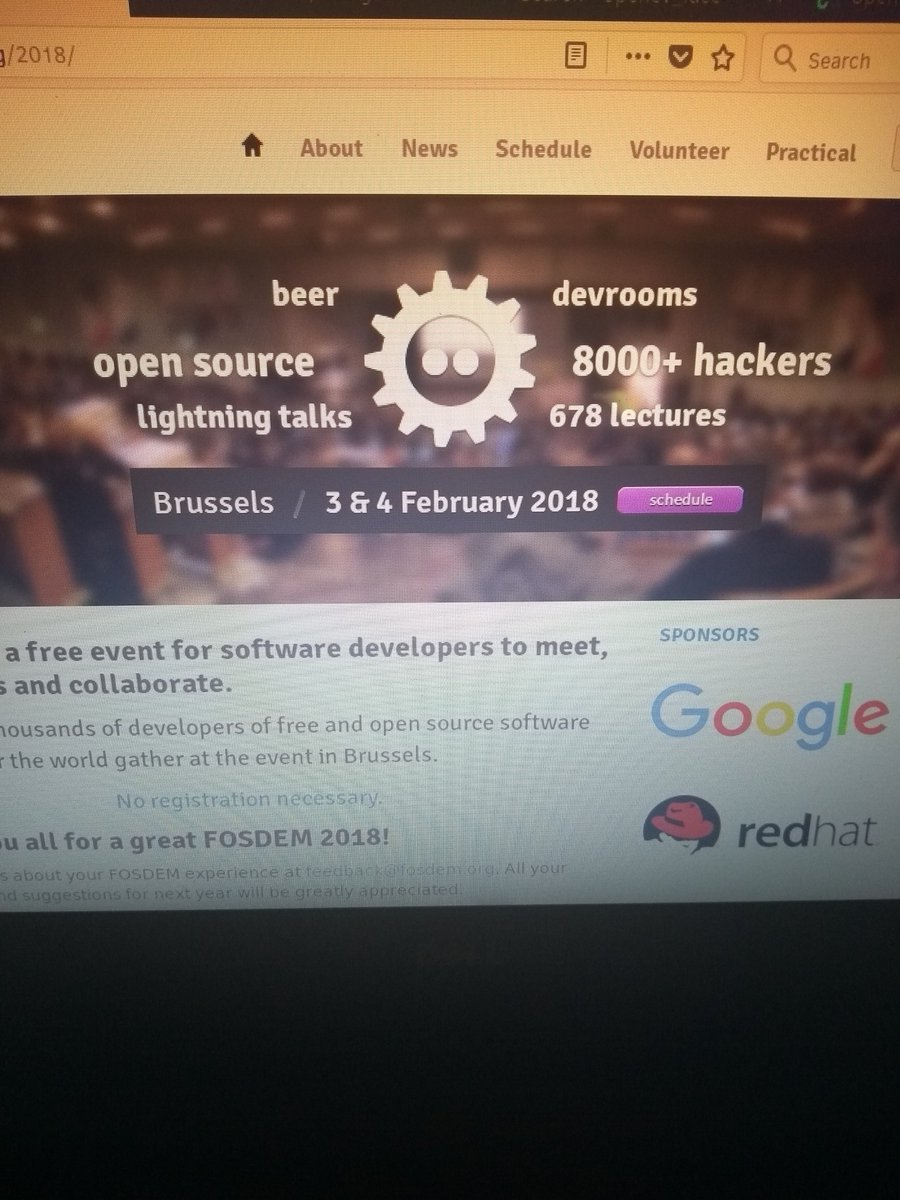 feiler's tweet image. What a dream #fosdem2018 ! Maybe one day! 😍