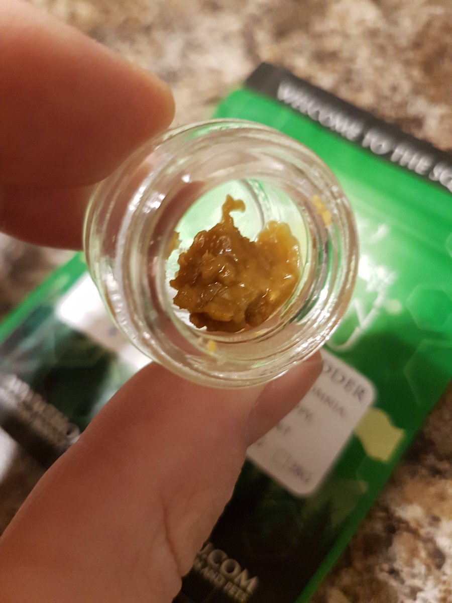 FameRetweets's tweet photo. #BlissfulWizard budder from #thompsoncaribou 🍯🐾 

#TrueChron #Chronathon #thompsoncaribouconcentrates #Dab #Dabs #420Life #highlife #HighTimes #MedicalMarijuana #dabdaily #Dablife #weedporn #weedstagram420 #instaweed #smokeweed #cannabis #cannabiscommunity #cannabisculture https://t.co/aLYV56GiFG