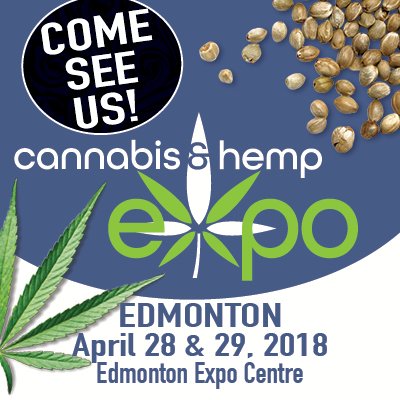Aurora_MMJ's tweet photo. Hey #Edmonton! Aurora will be at the @cannhempexpo this weekend at Edmonton Expo Centre, Hall B. Visit us at booth #106, show us your Aurora ID, and win a free t-shirt! (While supplies last.) https://t.co/Ml4CsmFjI6 https://t.co/8ipIN1A3yb