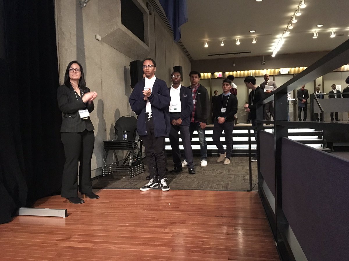 PaulForbesNYC's tweet photo. @CamilleKinlock look at some of of young men at the @MBKNYS Symposium! Love to be in spaces where we see them smiling and their brilliance is on display. You would have been so touched and so proud. This👇🏾is #WhyIDoThisWork #BlackAndBrownBrilliance #WeAreMBK https://t.co/VmYtqBJjUU