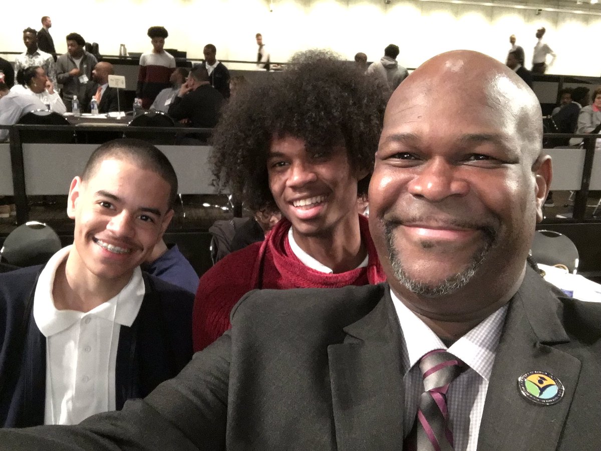 PaulForbesNYC's tweet photo. @CamilleKinlock look at some of of young men at the @MBKNYS Symposium! Love to be in spaces where we see them smiling and their brilliance is on display. You would have been so touched and so proud. This👇🏾is #WhyIDoThisWork #BlackAndBrownBrilliance #WeAreMBK https://t.co/VmYtqBJjUU