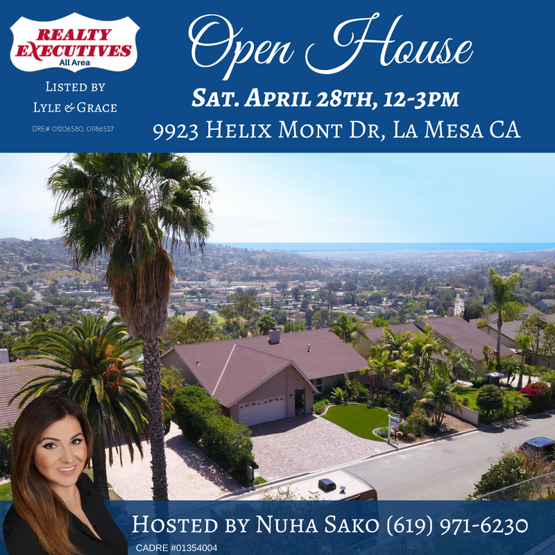 lyleandgrace's tweet photo. #OpenHouse weekend! 🏘️
Can't make it this weekend? Call @lyleandgrace at 619-726-1924 for a private showing!
https://t.co/z1pTmU3ySJ
#realtyexecutivesallarea #realtyexecutivesinternational #OpenHouse #LyleandGrace #NuhaLIVE #SeanLIVE https://t.co/izbCJqbc9S