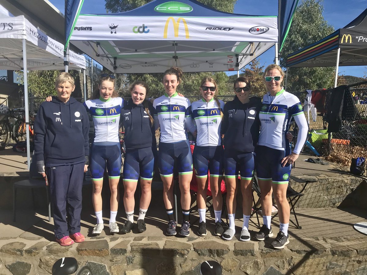 Success in the first stage of the <a href="/CanberraJWTour/">Canberra J&W Tour</a> for the team with <a href="/EmViotto1/">Em Viotto</a> 3rd in elite &amp; Lauren Robards 2nd U19. Getting ready for the hilly stage 2 #teamwork #womenscycling