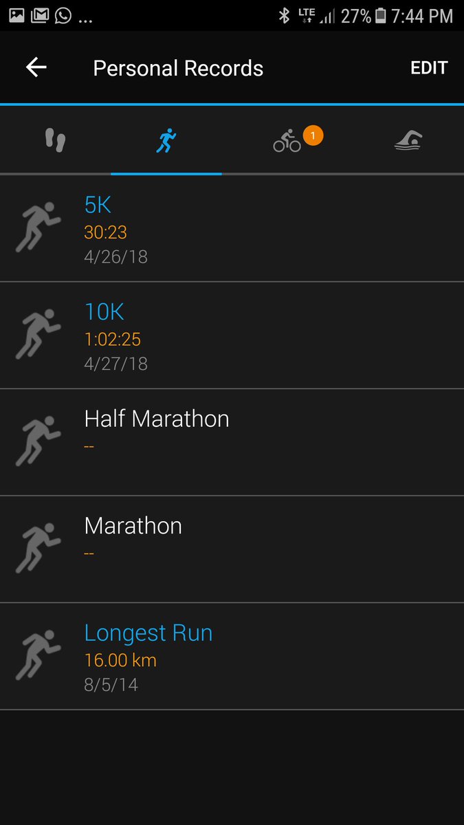 edo_tk421's tweet photo. Trotecillo suave en velocidad de 9 km/h. Supuestamente mejoré mi #10kPR a 1:02:25 #garmin #beatyesterday #running #runningpty https://t.co/Yy6L6rB7FV