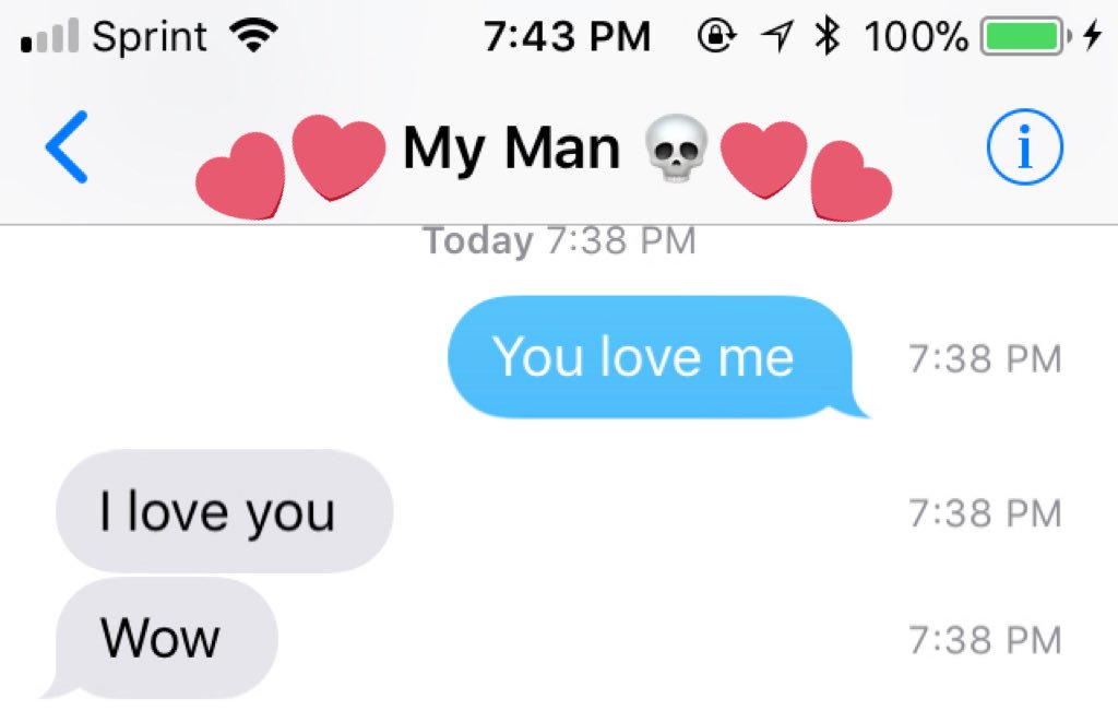 SunsetLex's tweet image. The exact second I texted Adan “you love me” Adan texted me “I love you” 💕🔮
