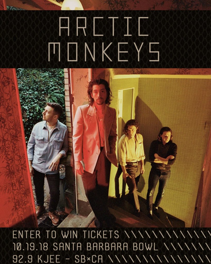 929KJEE's tweet photo. SOLD OUT ARCTIC MONKEYS TICKETS - WE’VE GOT ‘EM! Enter to win on our Instagram: https://t.co/VzpnRDLCMj https://t.co/mcInFFXzJe