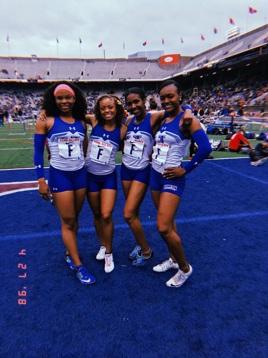 hupirates_track's tweet photo. Hampton Women won their section of the Womenโs shuttle hurdle relay today! โ๏ธ๐โ๏ธ #PennRelays #Hutrack #ladypirates #tracknation https://t.co/ujKCsSEzxZ