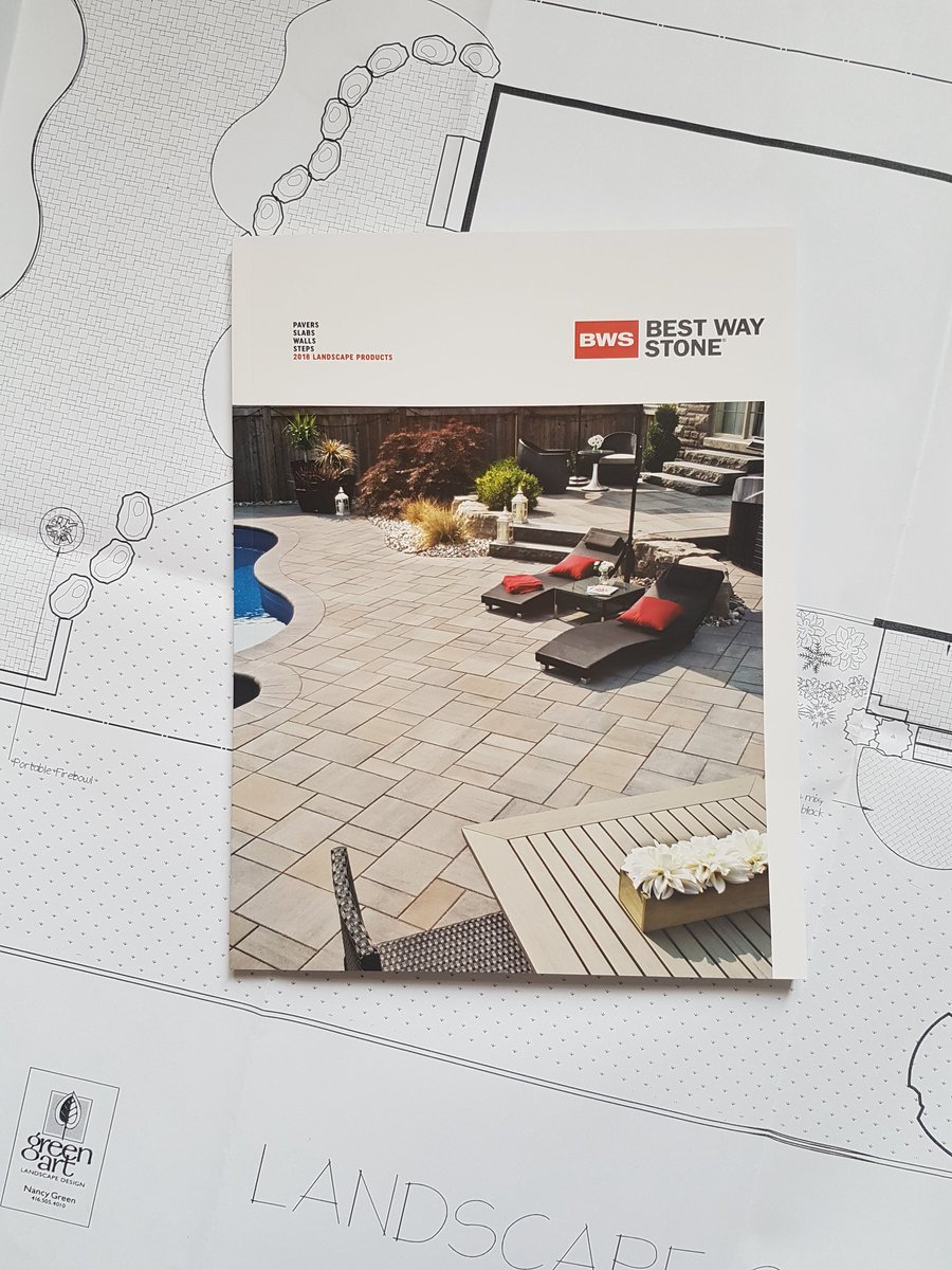 From concept to cover! Designed Fall 2016. Closed &amp; signed Winter 2017. Constructed Summer 2017 On <a href="/BestWayStone/">Best Way Stone</a> Catalogue 2018. Thanks to <a href="/Paver_King/">Paver_King</a> and  <a href="/JasonVettese/">Jason@BWS</a> for their insight and help, and to the Lakeridge team for a job well done.  #GreenArt #landscapedesign