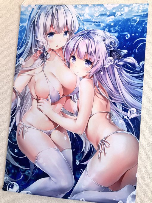 タペストリー届いたのでさっそく写真を撮りました!印刷もいつもの通りすごく綺麗です!😊 